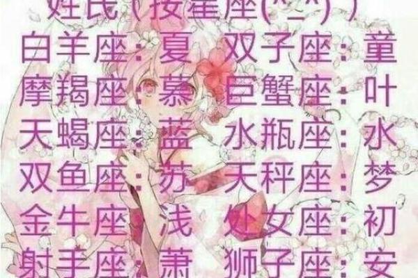 十二星座专属网名